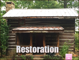 Historic Log Cabin Restoration  Leesville, Ohio